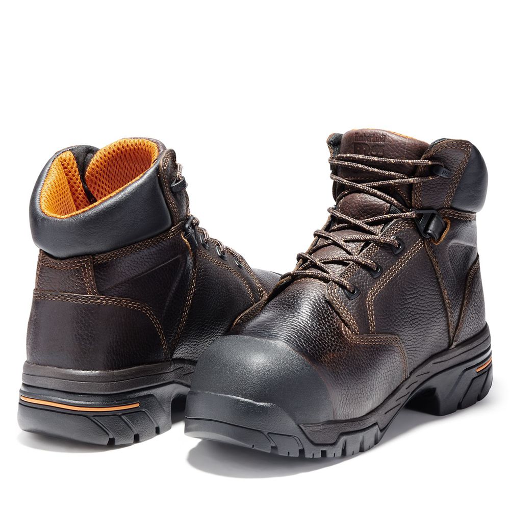 Timberland Mens Work Boots PRO® Helix 6\" Met Guard Comp Toe - Brown - India ER0974685